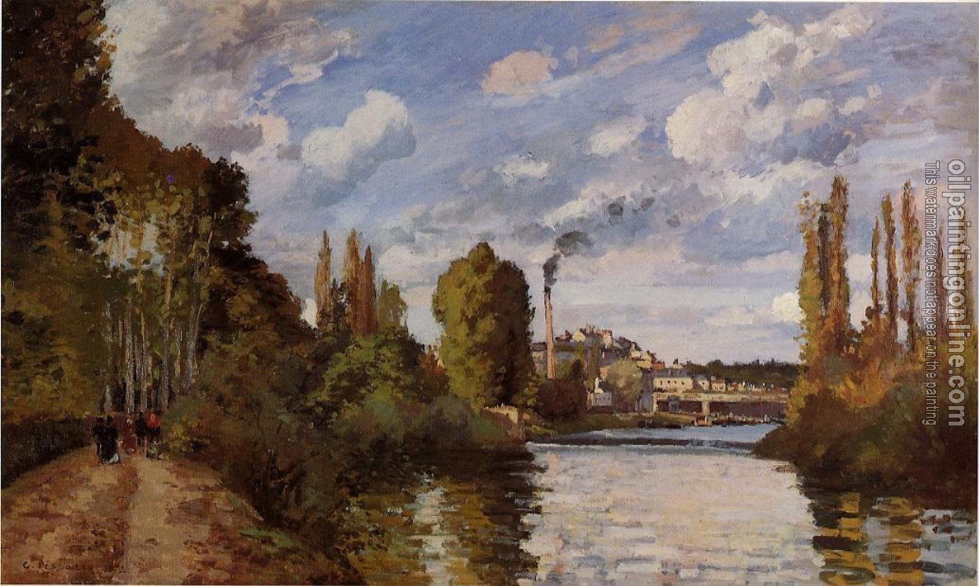 Pissarro, Camille - Riverbanks in Pontoise